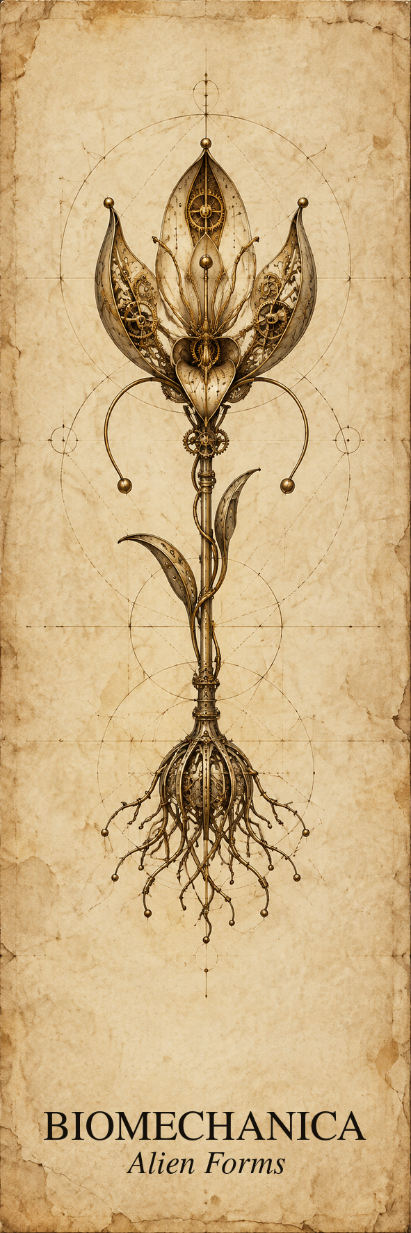 Alien Forms Printable Bookmarks | Biomechanical Codex Dark Academia | Digital Download | Book Lover Gift