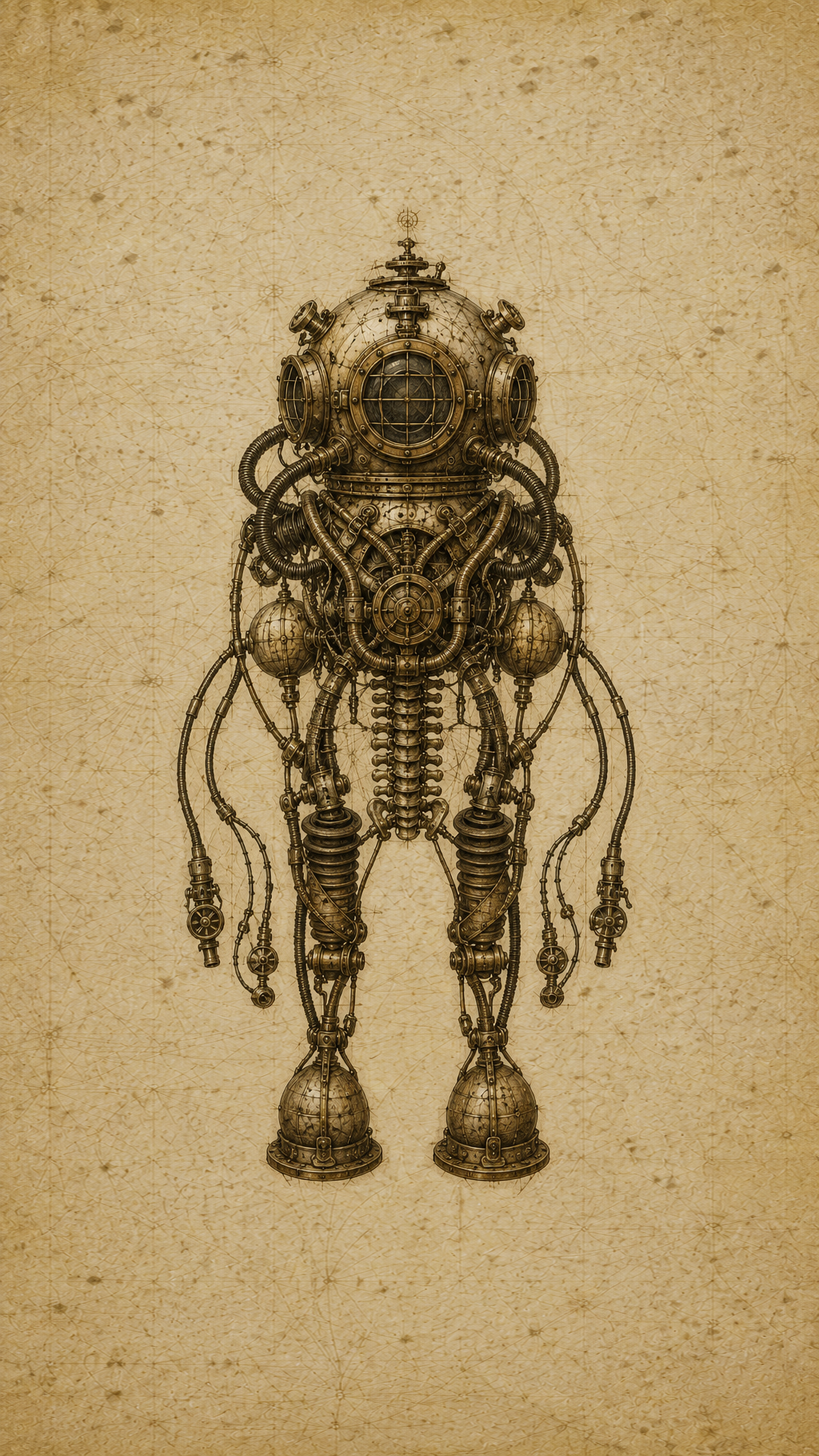 Literary Inspirations, Biomechanical Codex Wall Art | Dark Academia Gothic Print Set | Sepia Digital Download