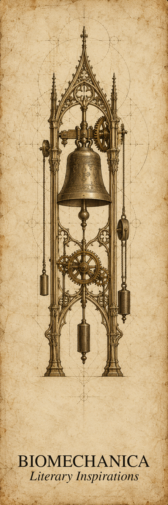 Literary Inspirations Printable Bookmarks | Biomechanical Codex Dark Academia | Digital Download | Book Lover Gift
