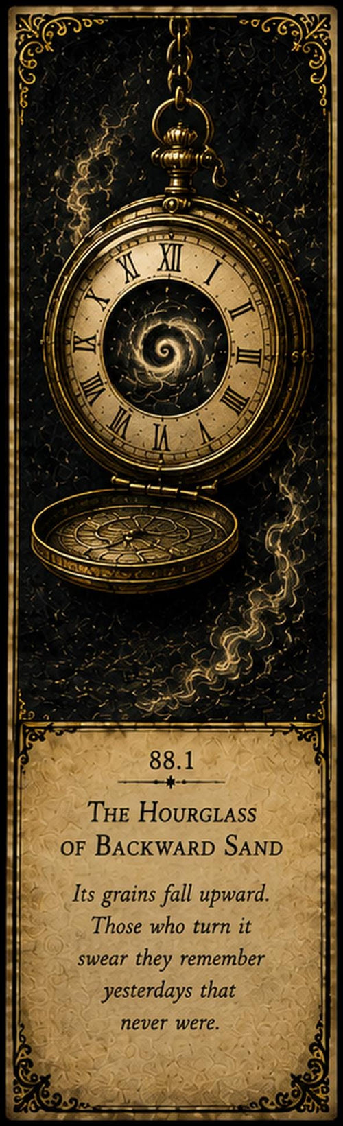 Chronological Anomalies Printable Bookmarks | Dark Academia Style | Antique Gold Design | Book Lover Gift | Digital Download