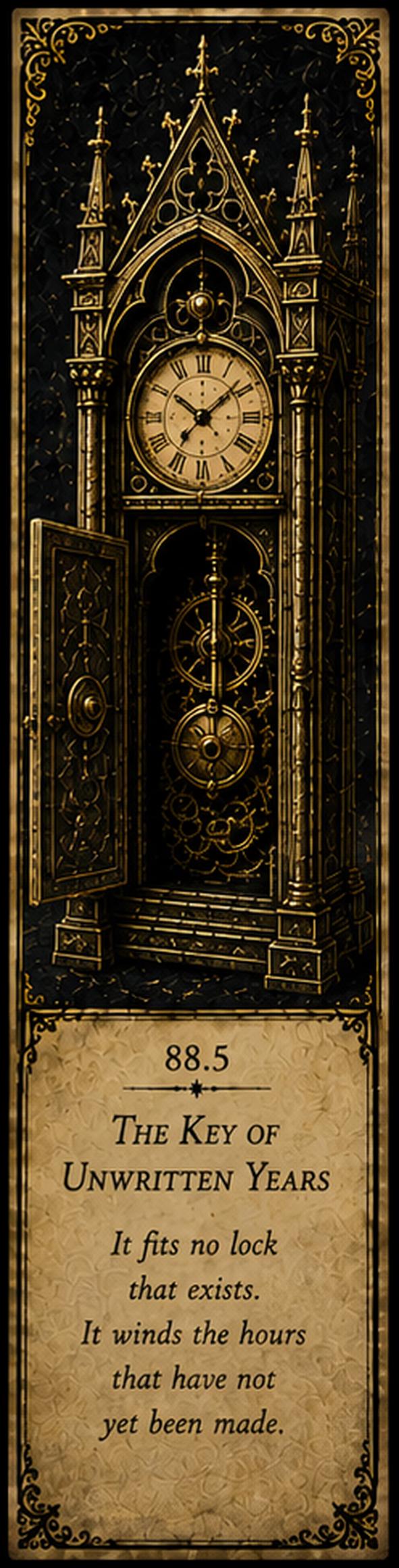 Chronological Anomalies Printable Bookmarks | Dark Academia Style | Antique Gold Design | Book Lover Gift | Digital Download