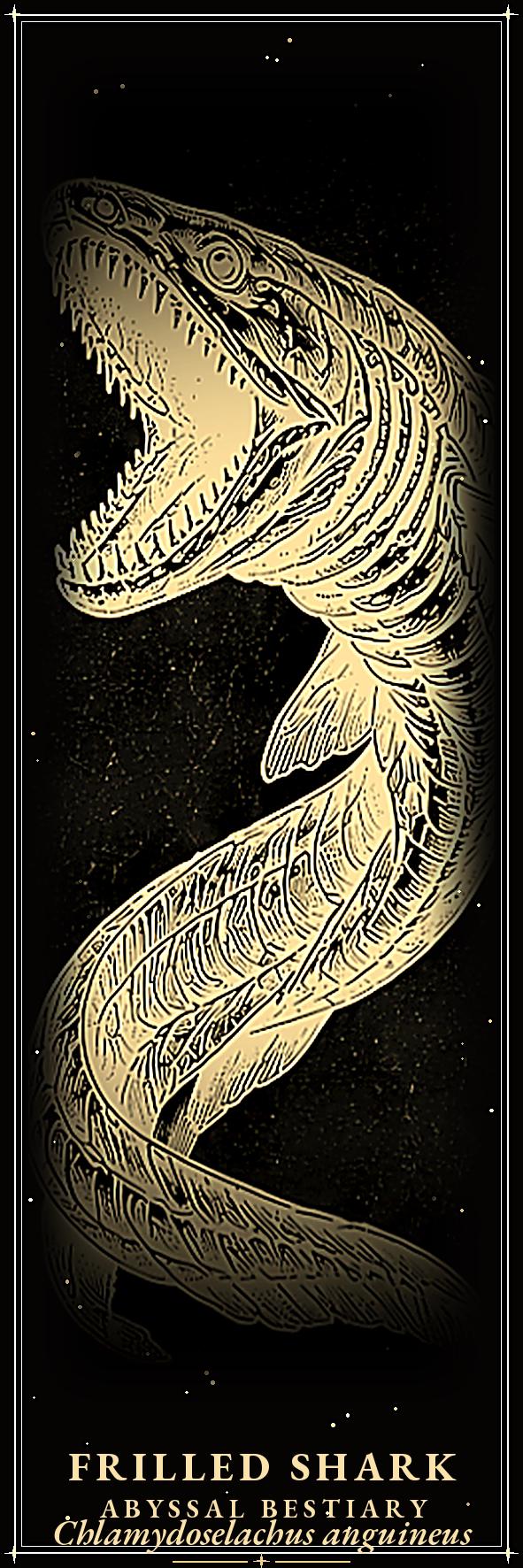 Abyssal Bestiary Bookmarks, Deep Sea Creatures | Gothic Printable Page Markers | Instant Digital Download | Ocean Aesthetic