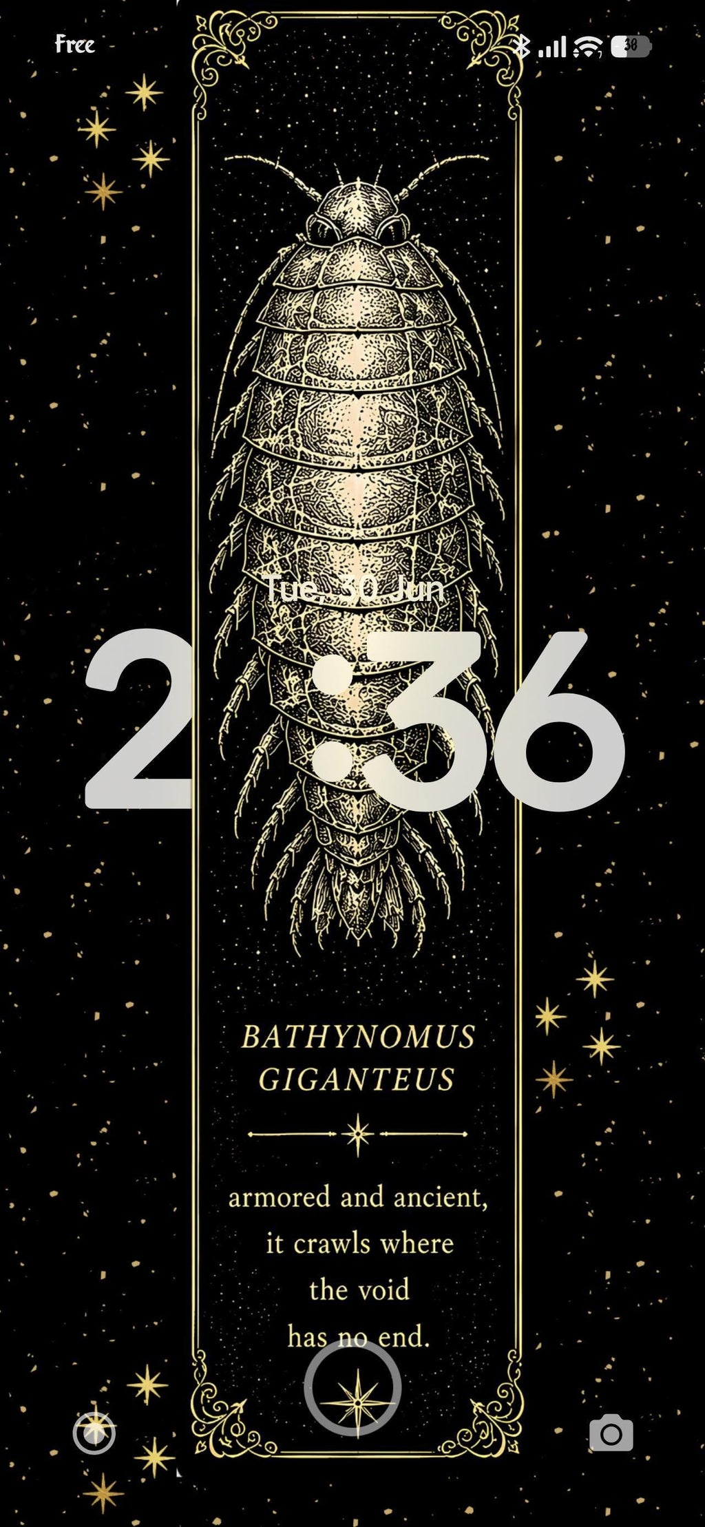 Deep Sea Cryptid Phone Wallpaper | Gothic Lock Screen, Dark Academia Digital Art, Scientific Illustration, Ocean Aesthetic Download