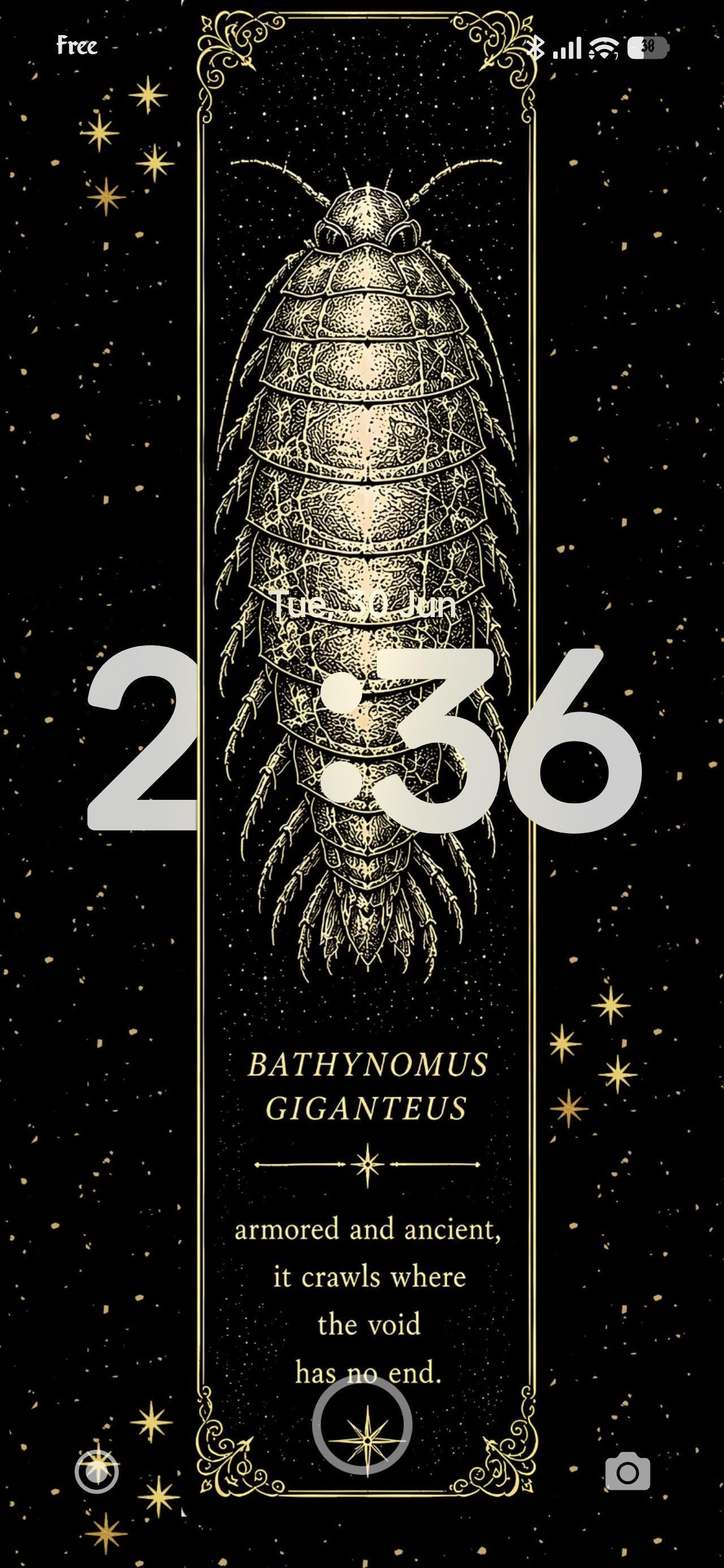 Deep Sea Cryptid Phone Wallpaper | Gothic Lock Screen, Dark Academia Digital Art, Scientific Illustration, Ocean Aesthetic Download