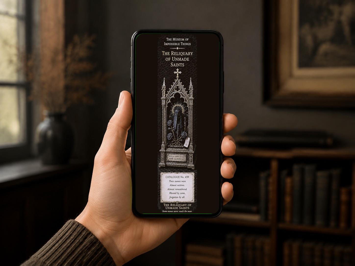 The Bones That Sang At Midnight, Dark Academia Lock Screen | Gothic Phone Wallpaper | Digital Download Bundle
