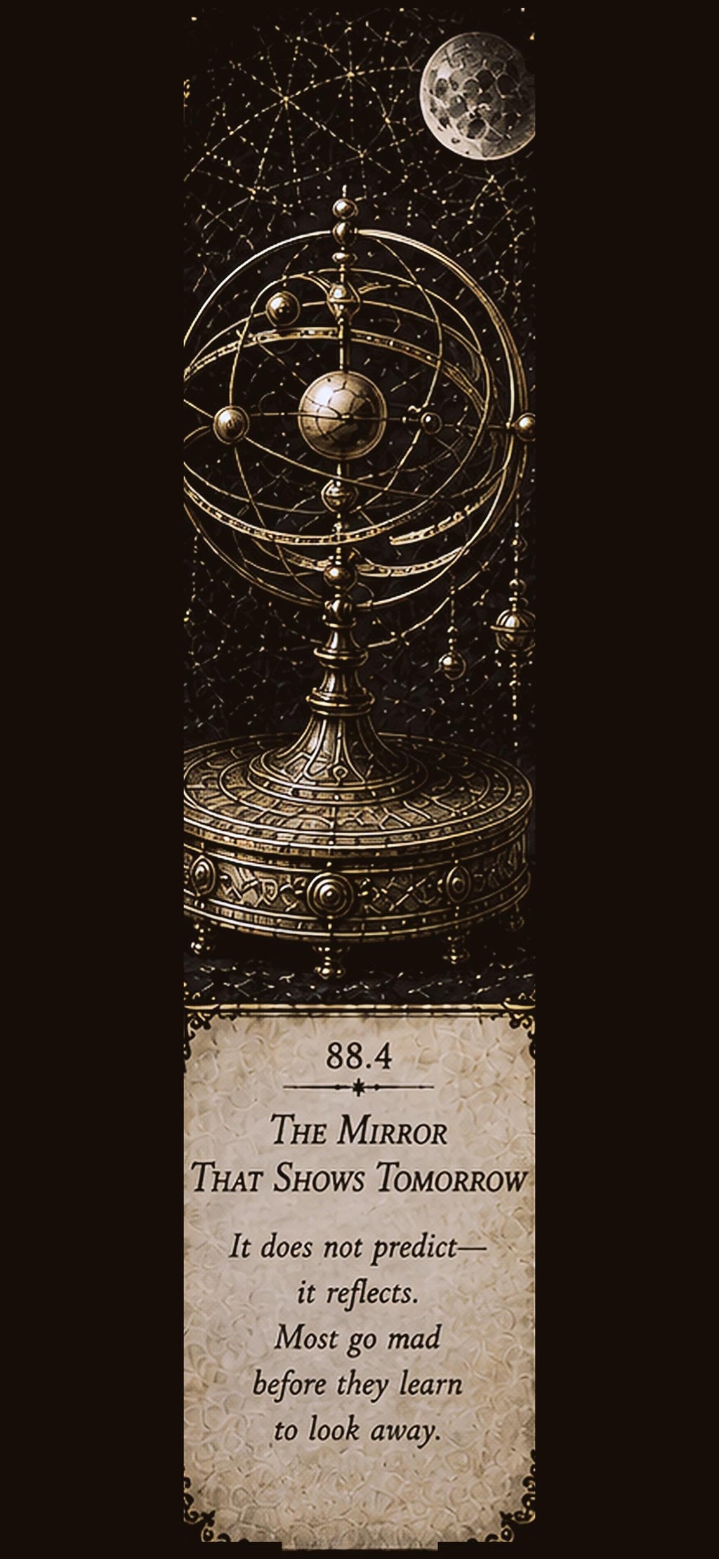 Chronological Anomalies Lock Screen | Dark Academia Wallpaper, Occult Gold Details | Five Designs, Instant Download