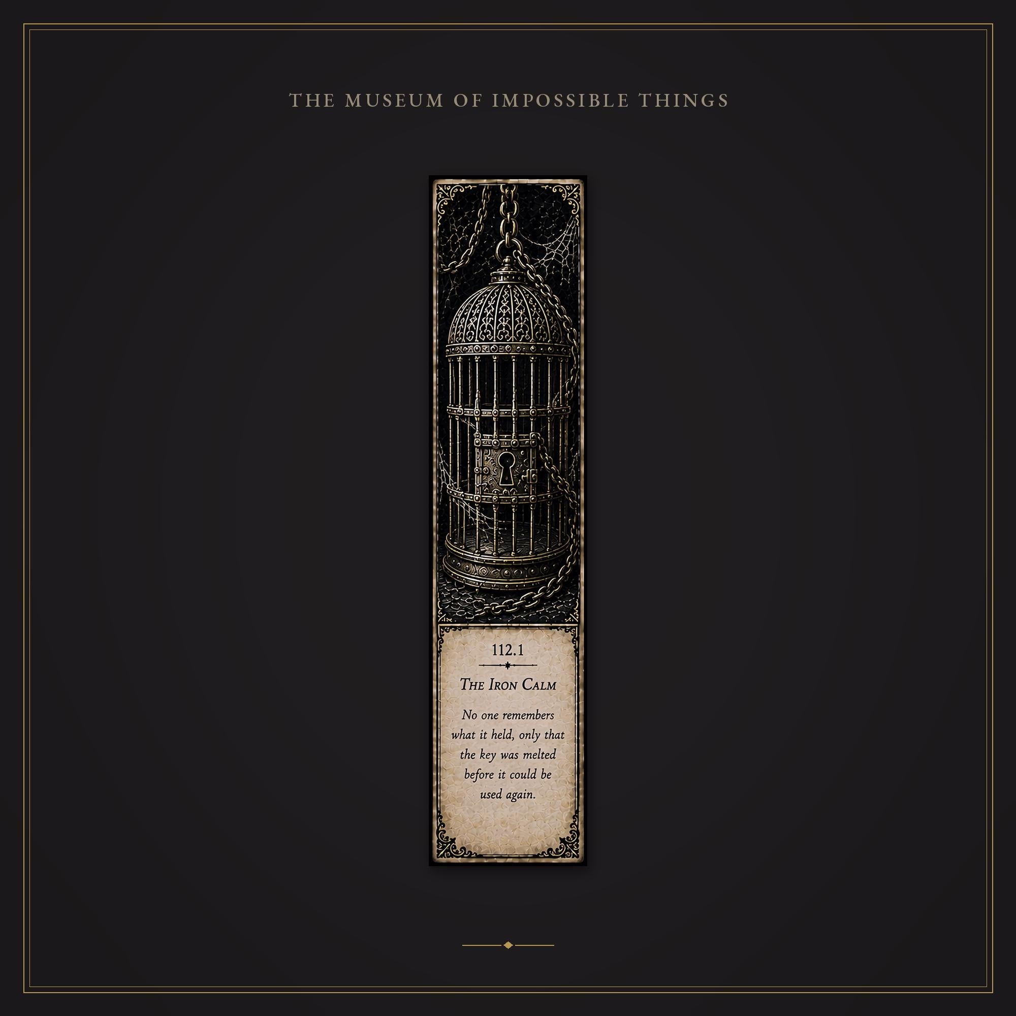 The Silent Confinement Bookmark | Dark Academia Set of 5 | Standard or Magnetic | Gothic Cabinet of Curiosities