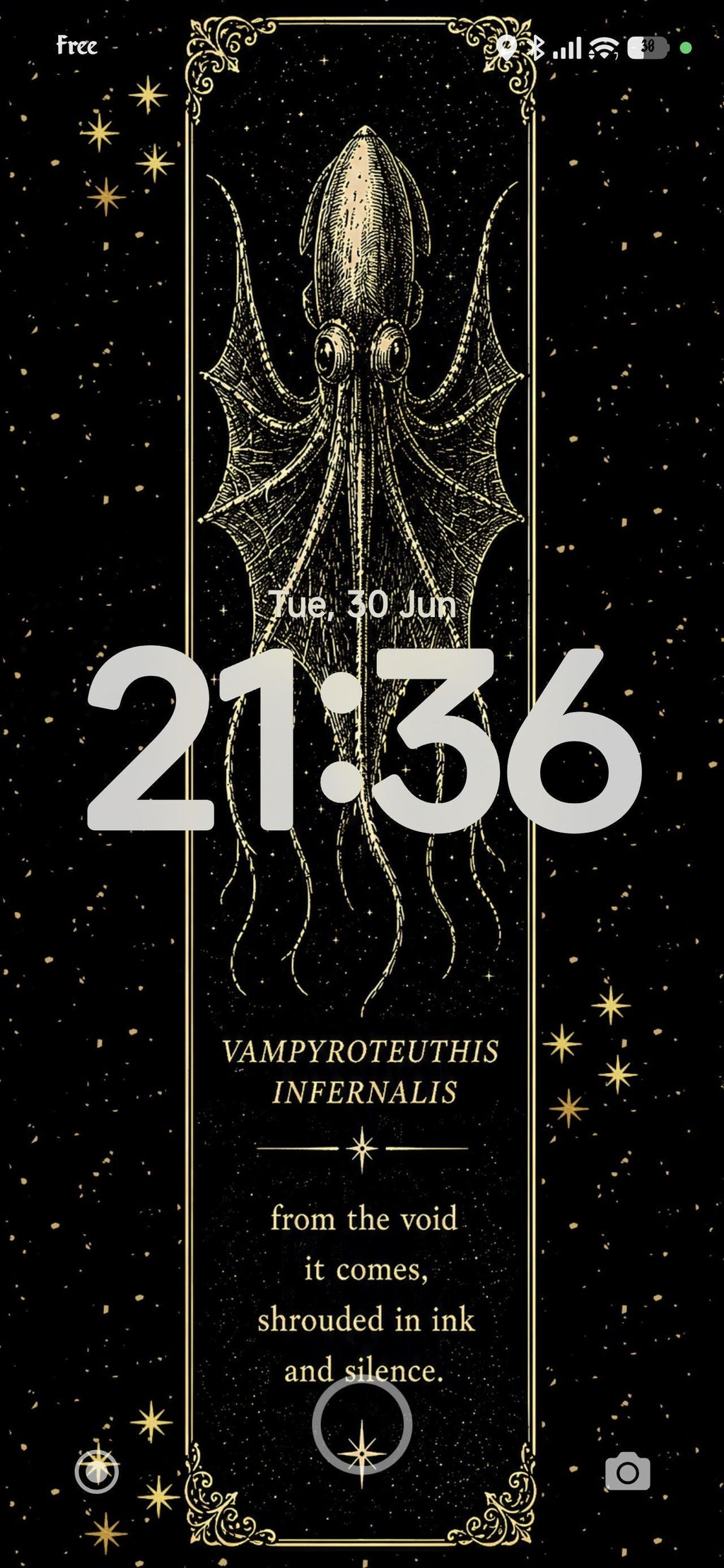 Deep Sea Cryptid Phone Wallpaper | Gothic Lock Screen, Dark Academia Digital Art, Scientific Illustration, Ocean Aesthetic Download