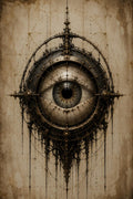 Eyes & Orbs Biomechanical Lock Screen | Dark Academia Wallpaper | Anatomical Study Art | Gothic Sci-Fi Digital Download