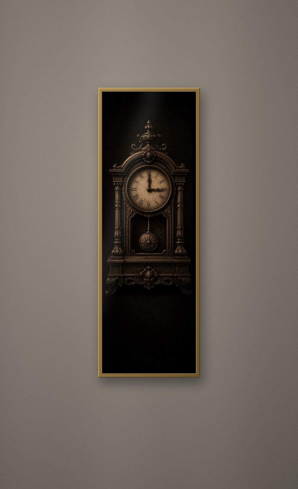 The Dreaming House Prints, Dark Academia Gothic Wall Art | Antique Gold Black Illustration | Digital Download | Moody Home Decor
