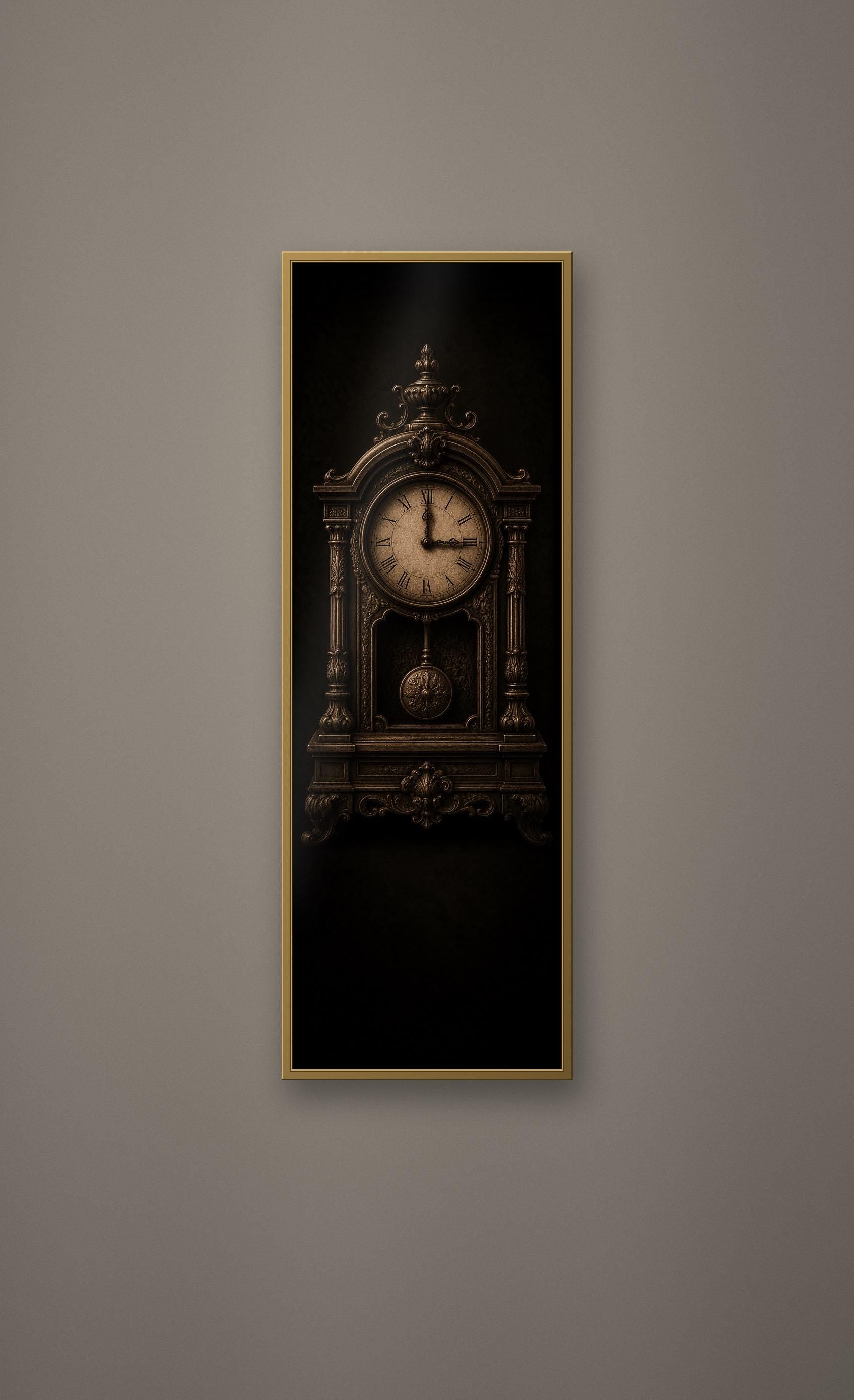 The Dreaming House Prints, Dark Academia Gothic Wall Art | Antique Gold Black Illustration | Digital Download | Moody Home Decor