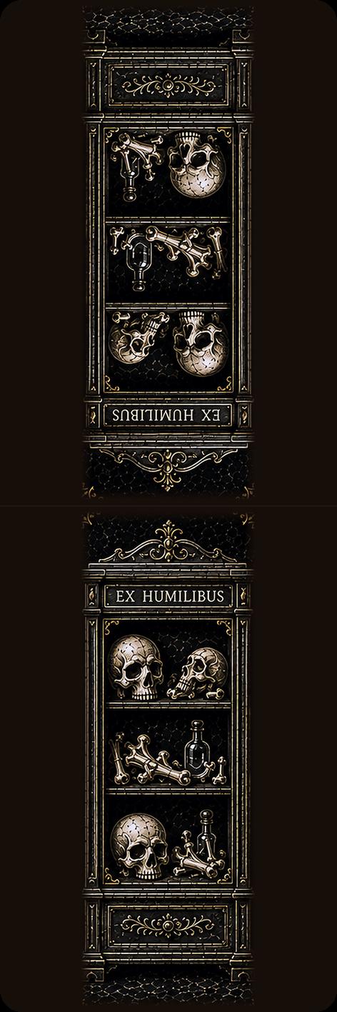 The Bone Custodian Bookmark | Dark Academia Set of 5 | Standard or Magnetic | Gothic Cabinet of Curiosities