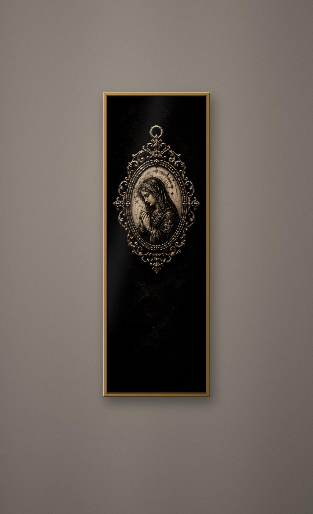 Relics Of Saints Wall Art Collection | Dark Academia Gothic Prints, Black & Gold Illustrations, Digital Download