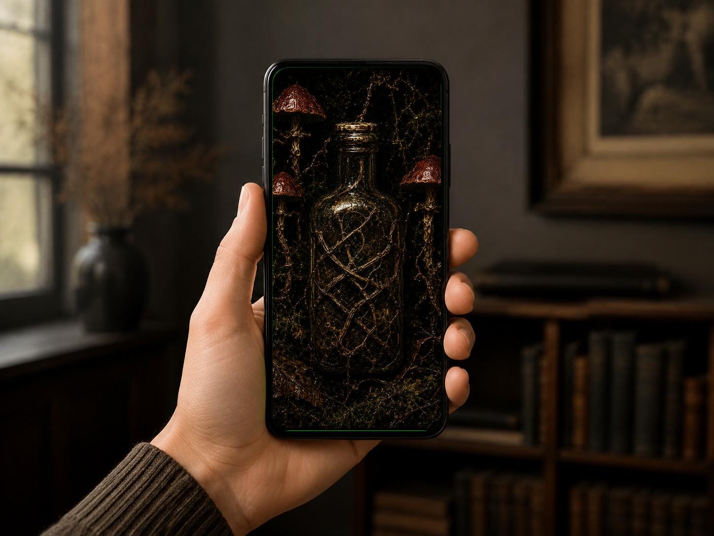 Shrines Made by Nobody Phone Wallpaper Bundle | Dark Goblincore Lock Screen (Digital Download)