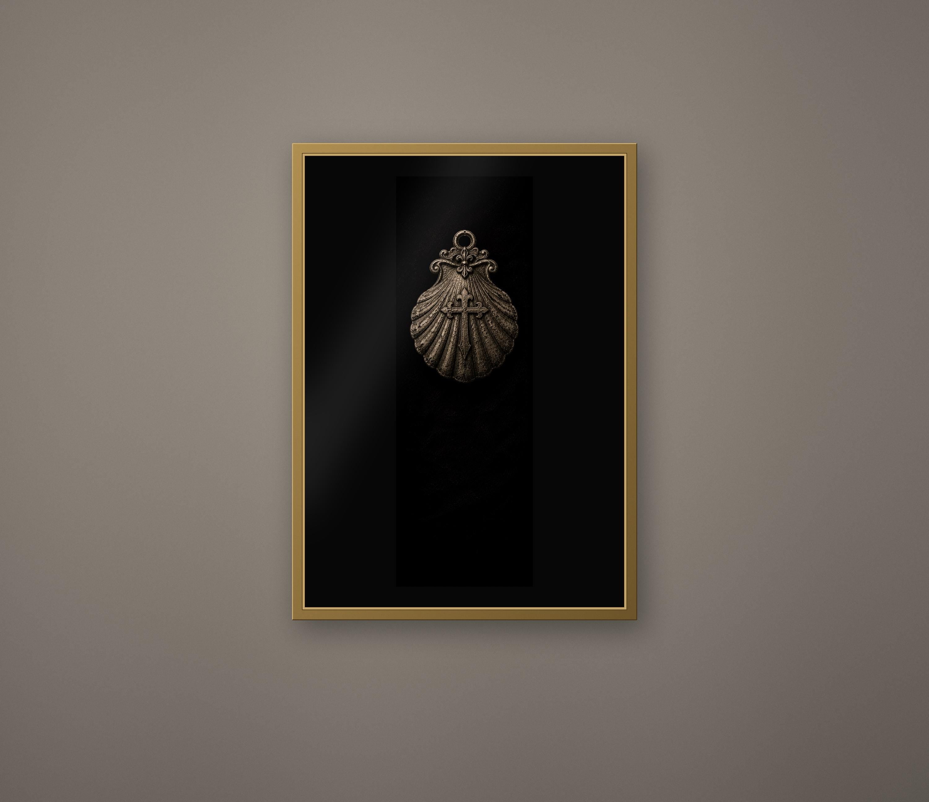Relics Of Saints Wall Art Collection | Dark Academia Gothic Prints, Black & Gold Illustrations, Digital Download