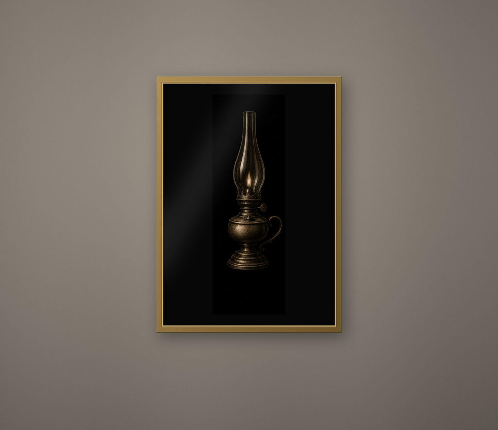 Whalebone Curiosities: Dark Academia Wall Art | Gothic Relics, Printable Digital Download | Sperm Oil Lamp, Whale Themed Illustrations