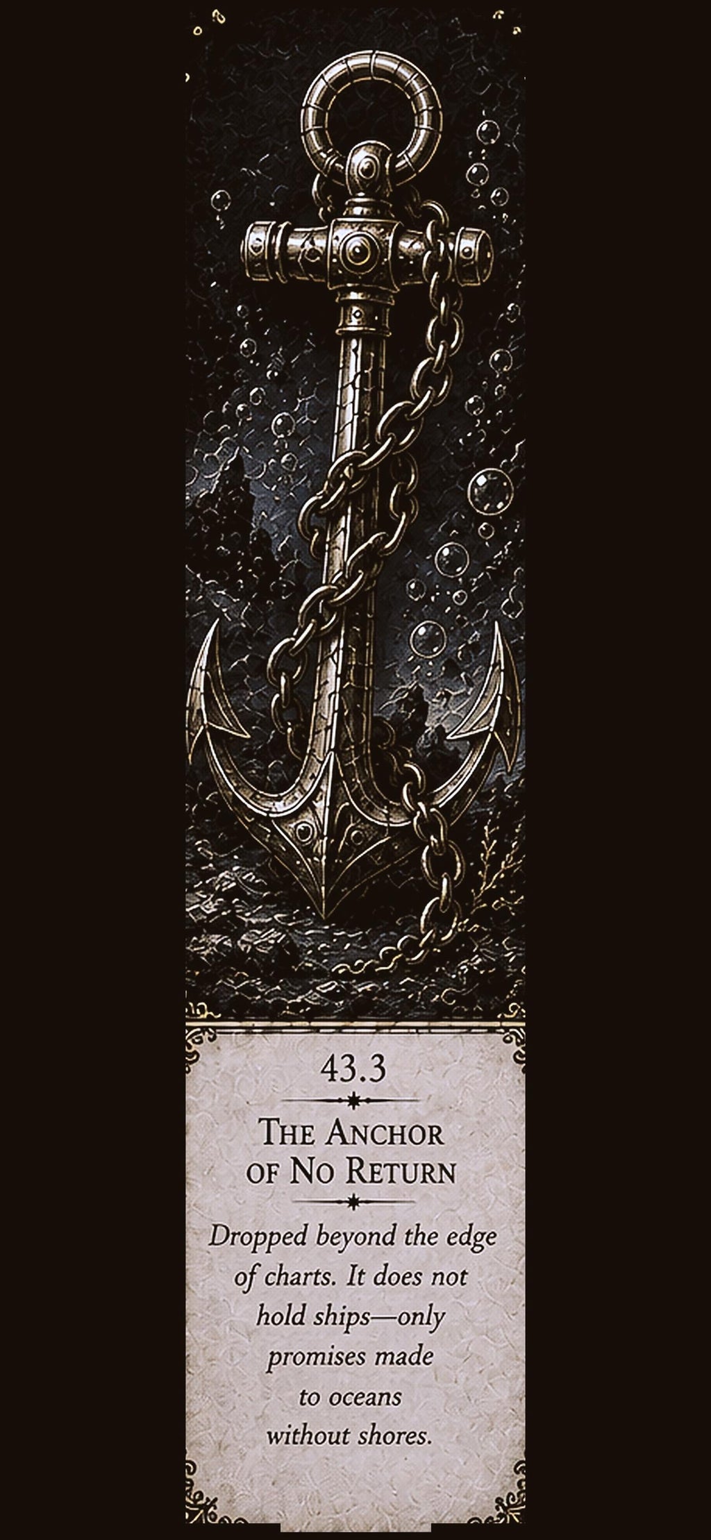 Recovered from Impossible Seas, Phone Wallpaper Bundle | Dark Academia Lock Screen | Nautical Gold on Black | Five Design Set