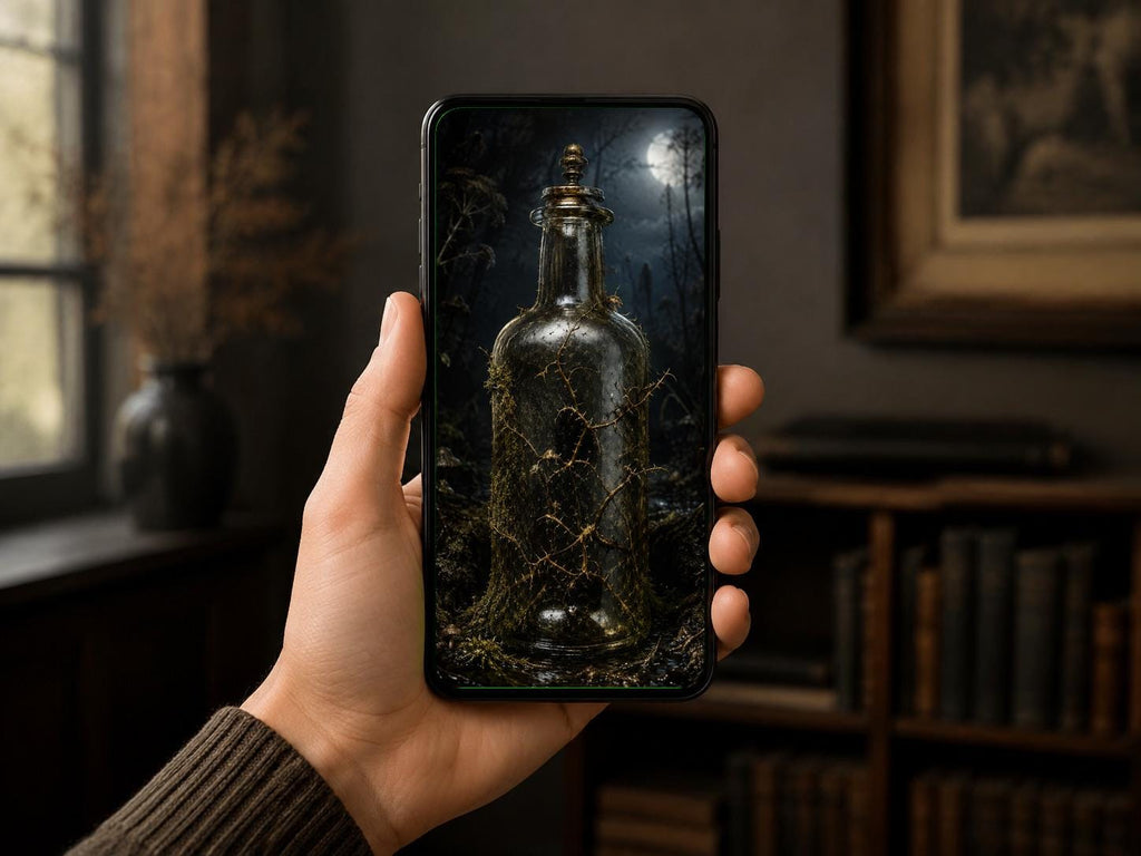 The Bog Keeper Lock Screen Bundle | Dark Goblincore Wallpaper | Moody Bog Aesthetic | Witchy Phone Digital Download Set