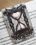 Hourglass Magnetic Bookmark Dark Academia Vintage Gothic Time Witchy Page Marker Double Sided