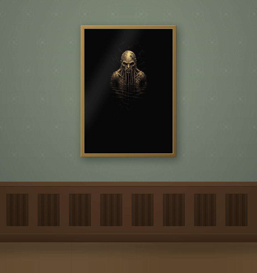 The Watcher in the Deep — Dark Academia Wall Art | Digital Download