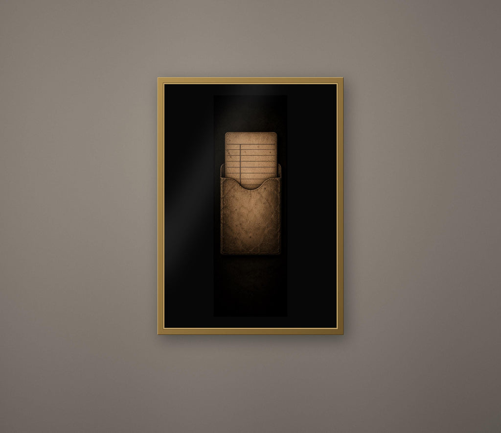 The Last Librarian, Dark Academia Gothic Library Prints | Antique Stamp Wall Art, Gold Black Digital Download | Book Lover Decor