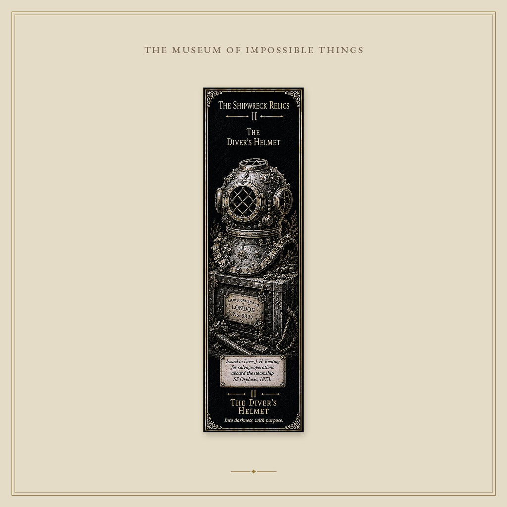 The Shipwreck Relics Bookmark | Dark Academia Set of 5 | Standard or Magnetic | Gothic Cabinet of Curiosities