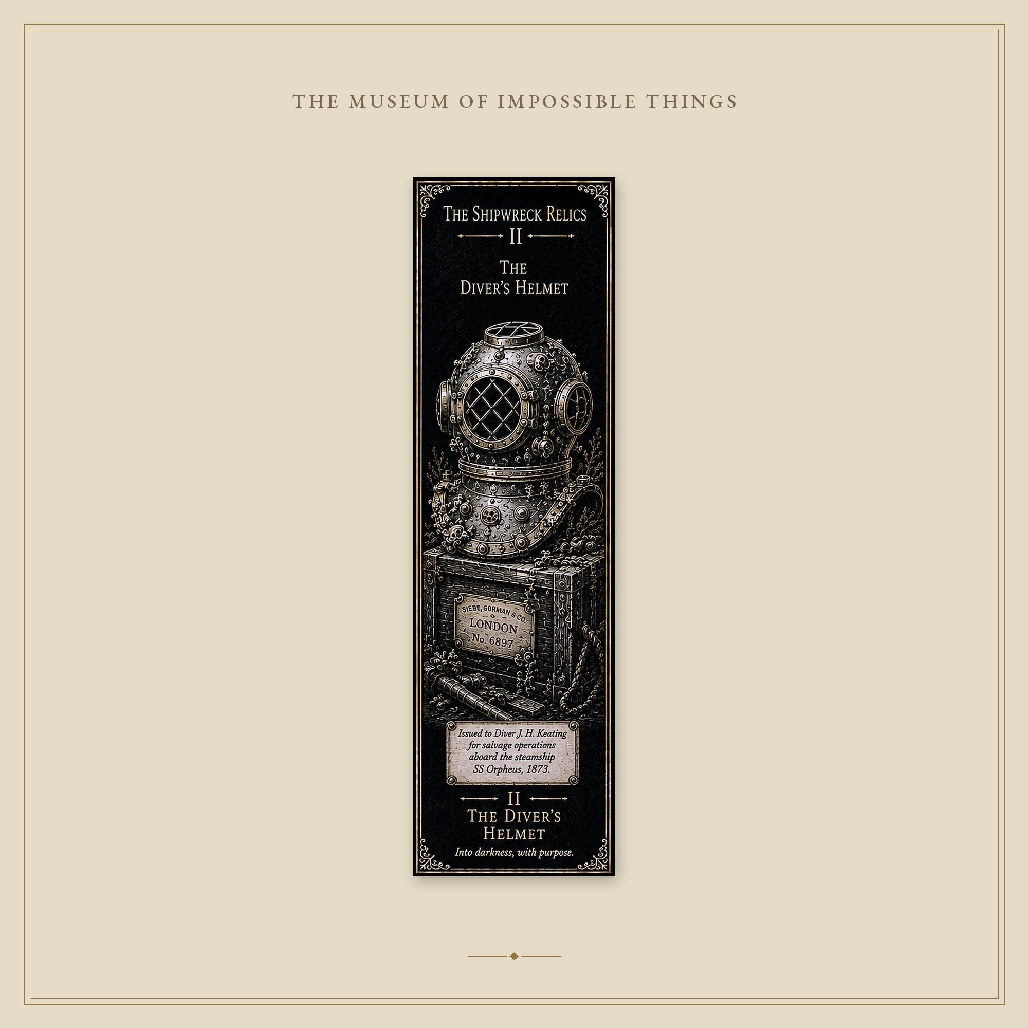 The Shipwreck Relics Bookmark | Dark Academia Set of 5 | Standard or Magnetic | Gothic Cabinet of Curiosities