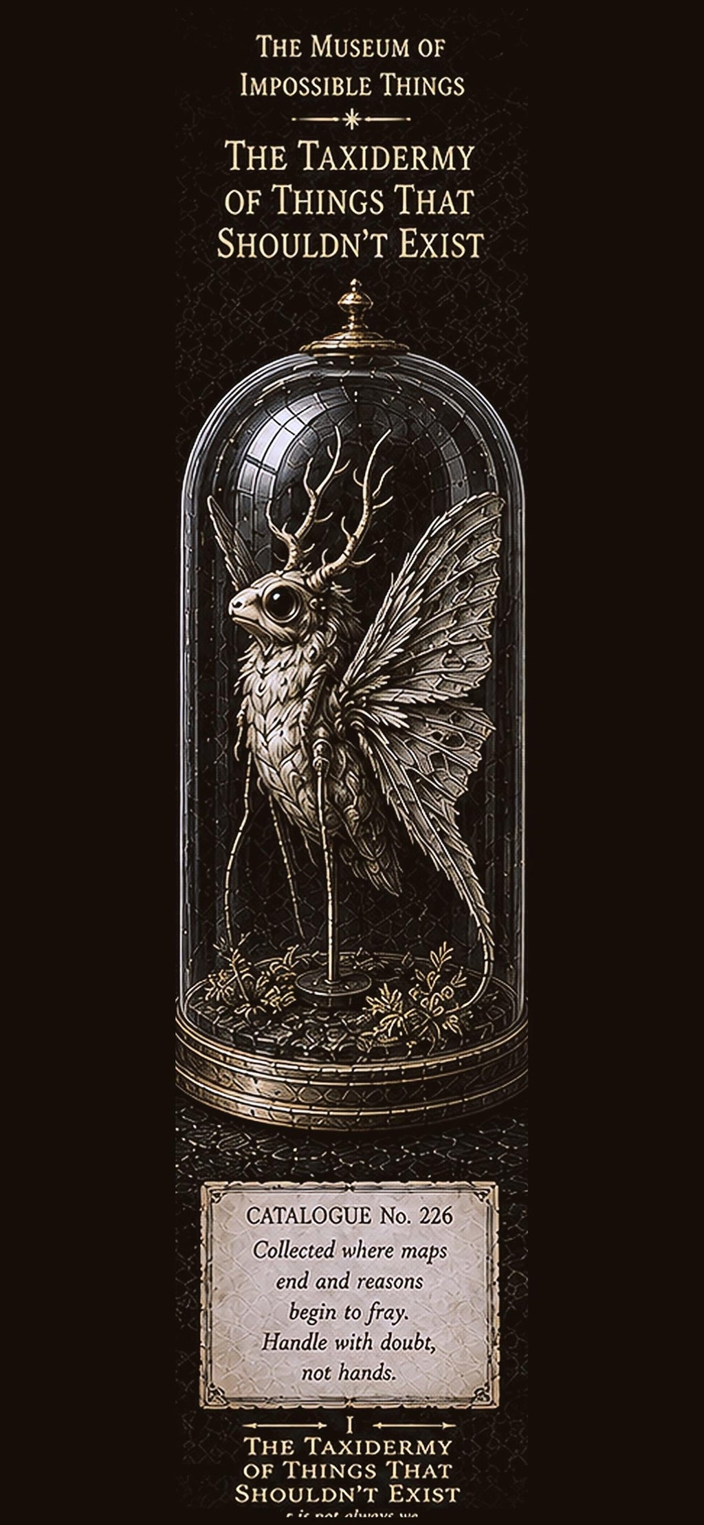 The Taxidermy of Things That Shouldn't Exist, Phone Wallpaper Bundle | Dark Academia Lock Screen | Gothic Digital Download