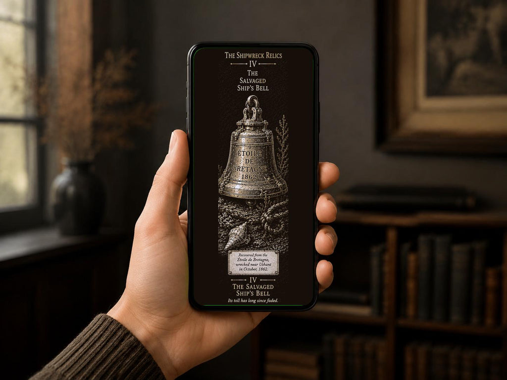 The Shipwreck Relics Phone Wallpaper Bundle | Dark Academia Lock Screen | Nautical Digital Download