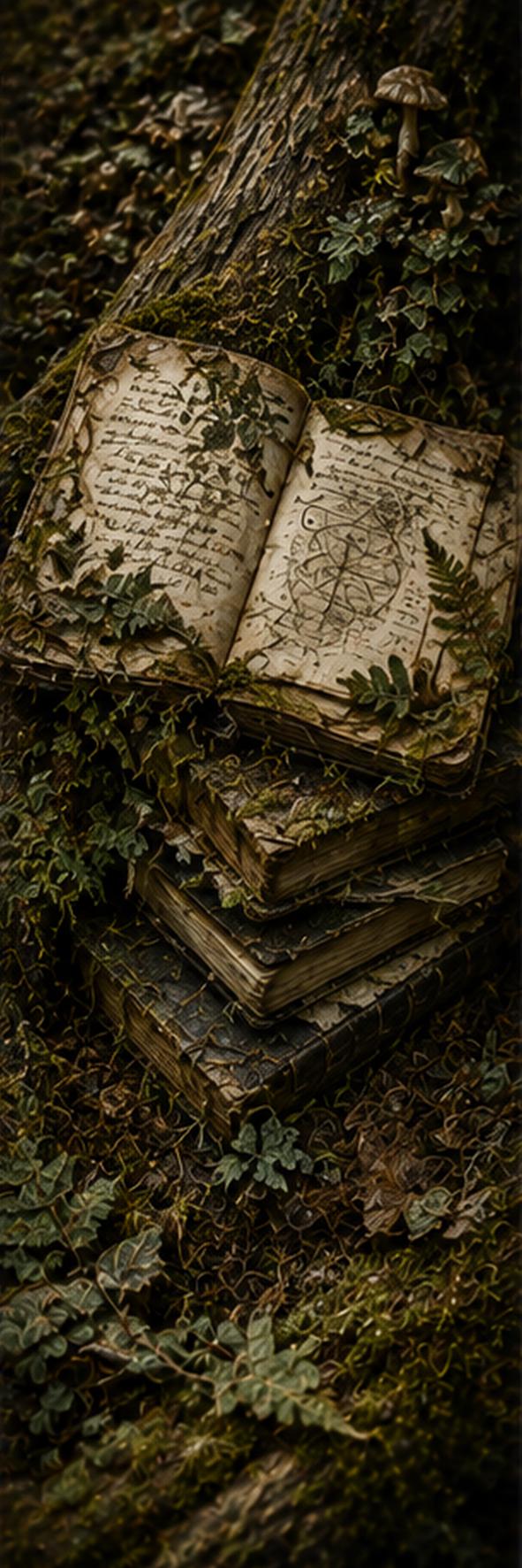 Goblincore Bookmarks Set | Dark Cottagecore Woodland Botanicals (Digital Download)