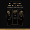 Keys of the Locked Wing Bookmark | Dark Academia Skeleton Key Bookmark | Standard or Magnetic Page Marker