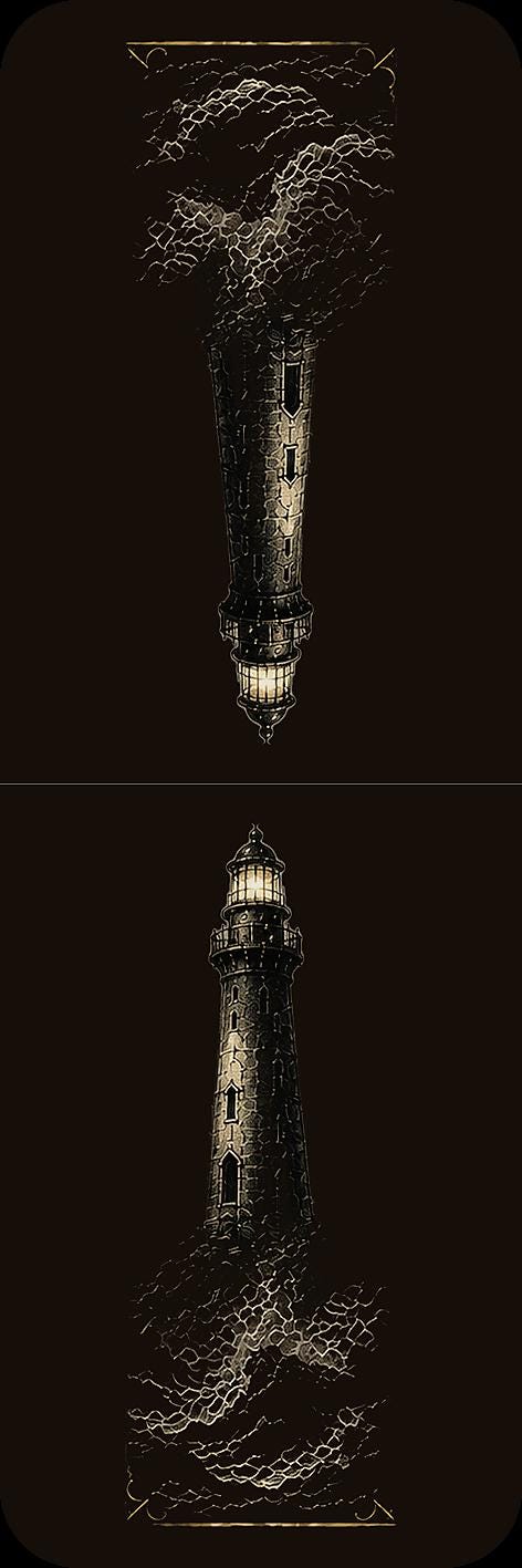 Lights That Refuse to Die Bookmark | Dark Academia Set of 5 | Standard or Magnetic | Gothic Cabinet of Curiosities