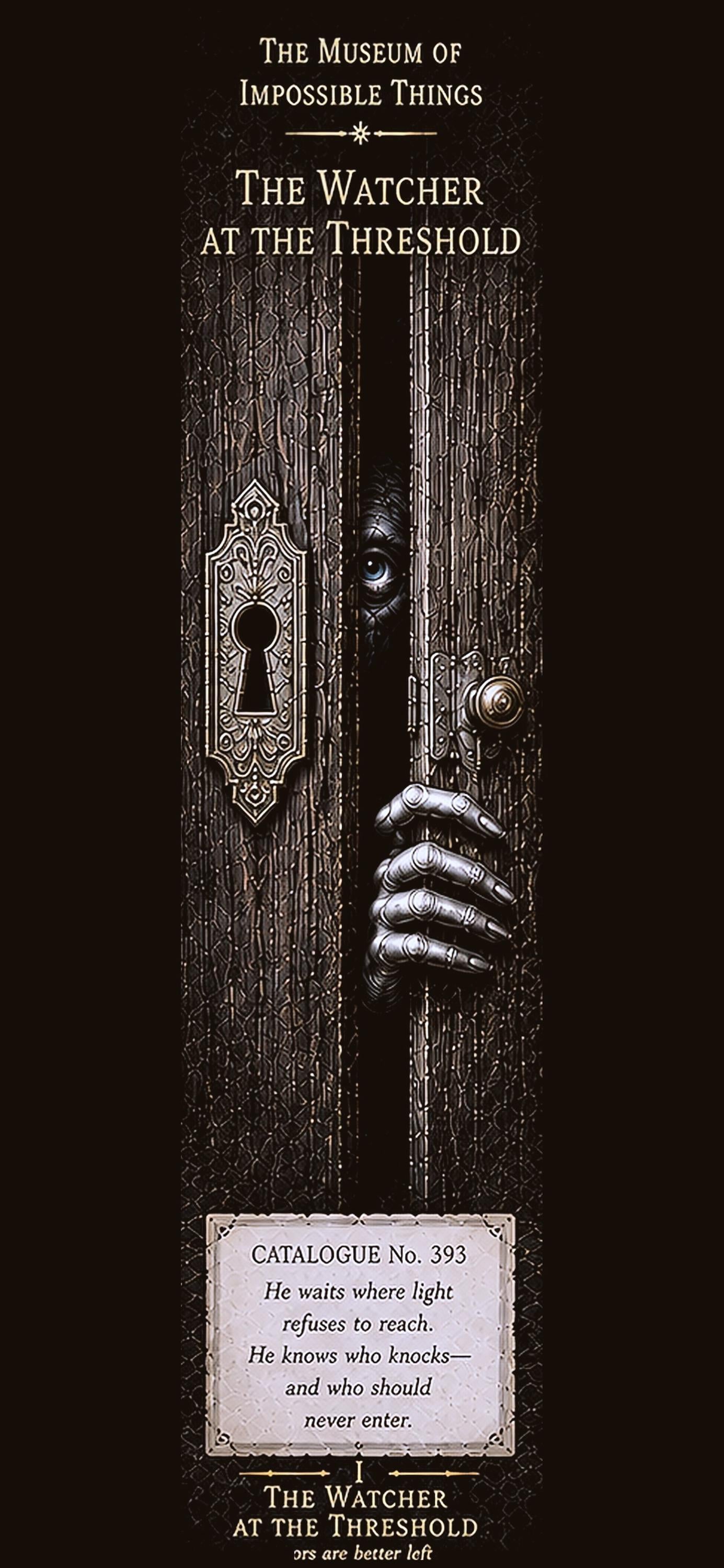 The Watcher at the Threshold Phone Wallpaper | Dark Academia Lock Screen, Esoteric Digital Bundle