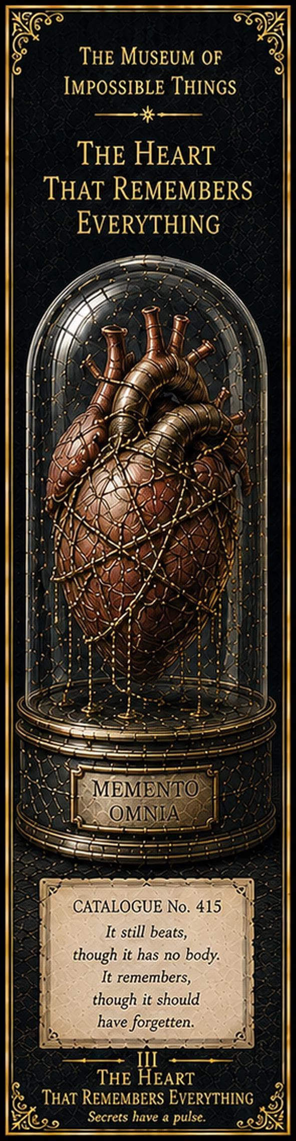 The Watcher at the Threshold Bookmarks | Dark Academia Printable | Antique Gold Gothic | Book Lover Collectibles