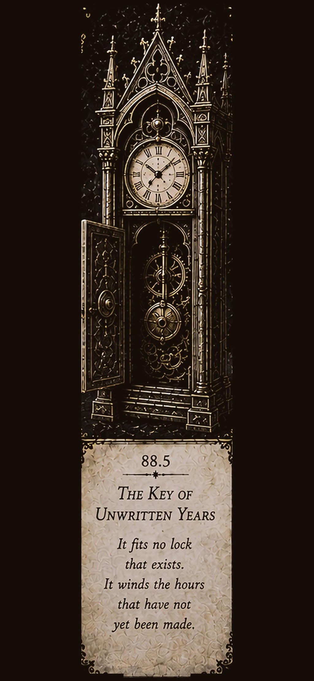 Chronological Anomalies Lock Screen | Dark Academia Wallpaper, Occult Gold Details | Five Designs, Instant Download