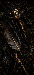 The Crow's Hoard Phone Wallpaper | Dark Goblincore Lock Screen, Shiny Stolen Treasures | Digital Bundle
