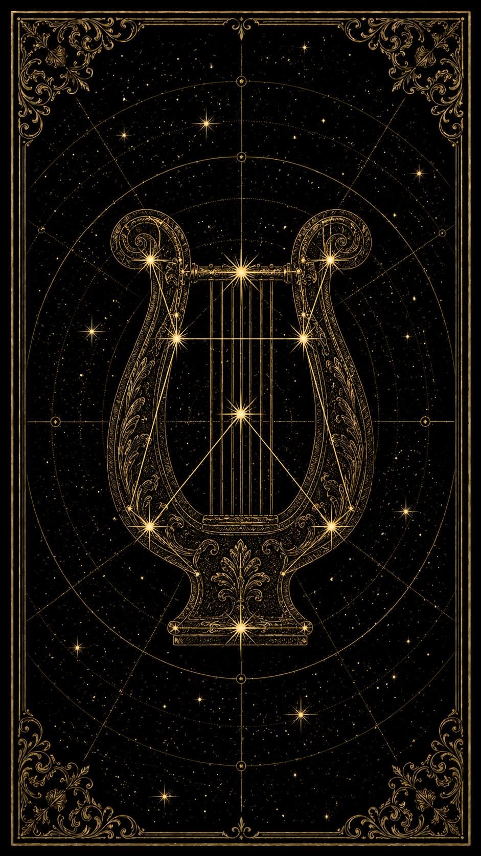 Atlas of the Drowned Sky Printable Bookmarks | Constellation Art, Gold Linework | Dark Academia Night Sky | Digital Download