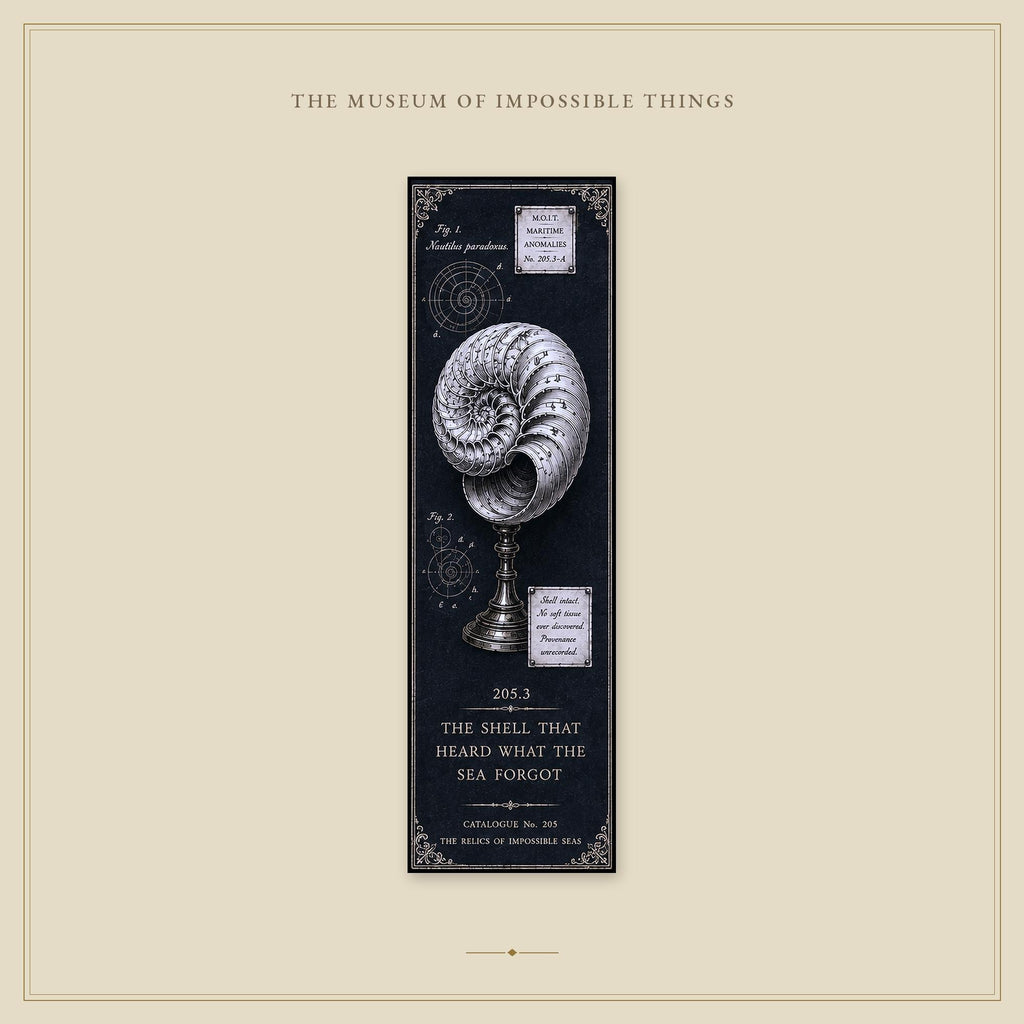 Relics of Impossible Seas Bookmark | Dark Academia Set of 5 | Standard or Magnetic | Gothic Cabinet of Curiosities