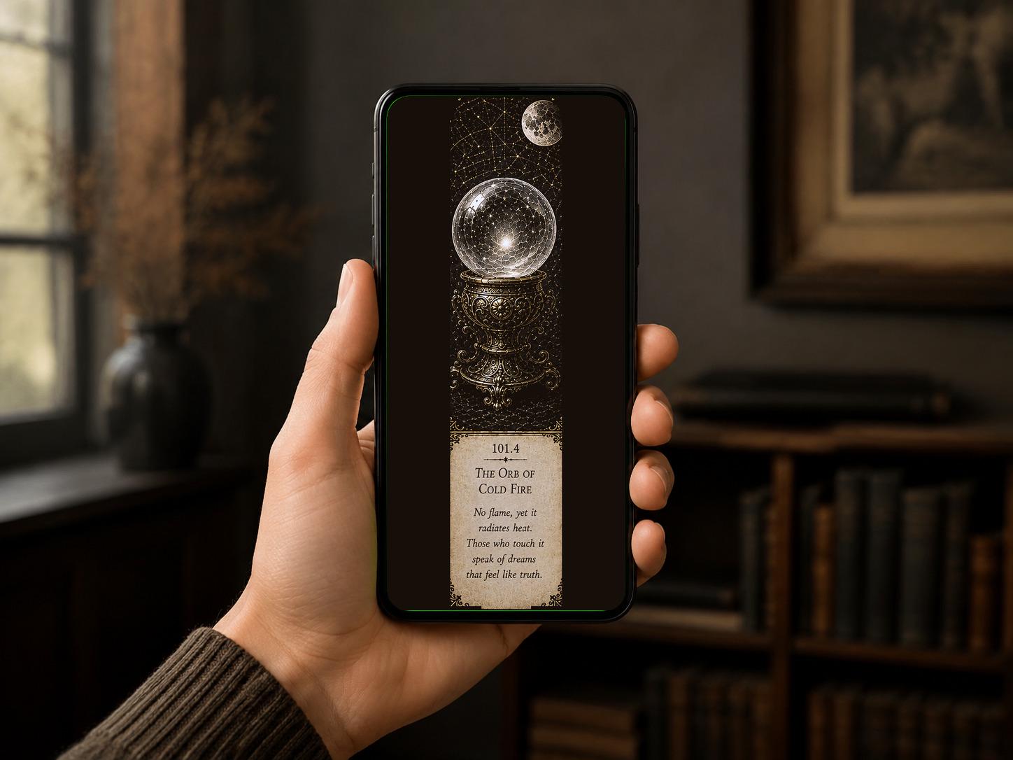 Lights That Refuse to Die - Phone Wallpaper Bundle | Dark Academia Lock Screen, Gothic Lantern Aesthetic, Digital Download
