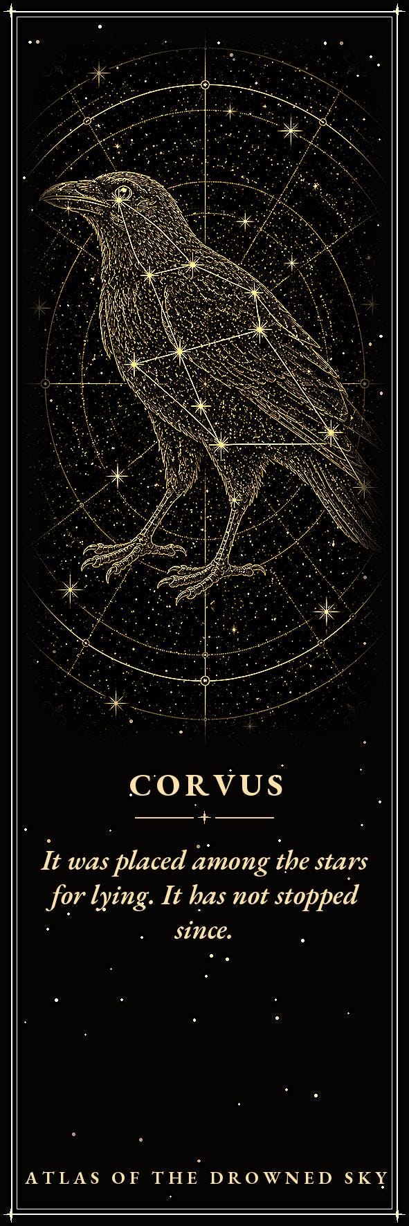 Atlas of the Drowned Sky Printable Bookmarks | Dark Academia Constellation Bookmark Set | Celestial Star Chart Digital Download
