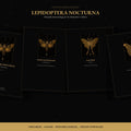 Lepidoptera Nocturna Journal Pages, Engraved Moth Specimen Study | Naturalist Cabinet Printable | Sepia Dot Grid | Digital Download