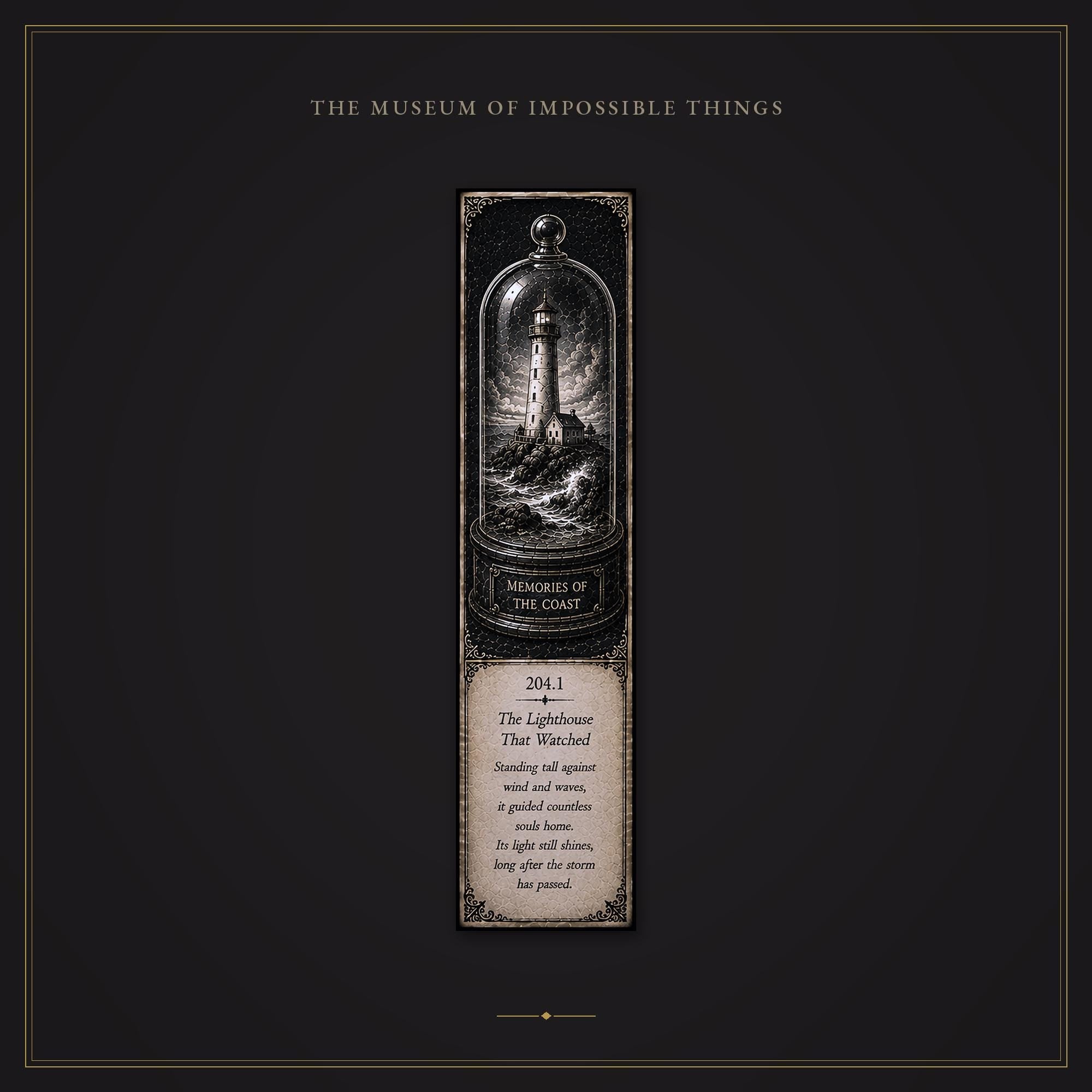 The Echoes of Devotion Bookmark | Dark Academia Set of 5 | Standard or Magnetic | Gothic Cabinet of Curiosities