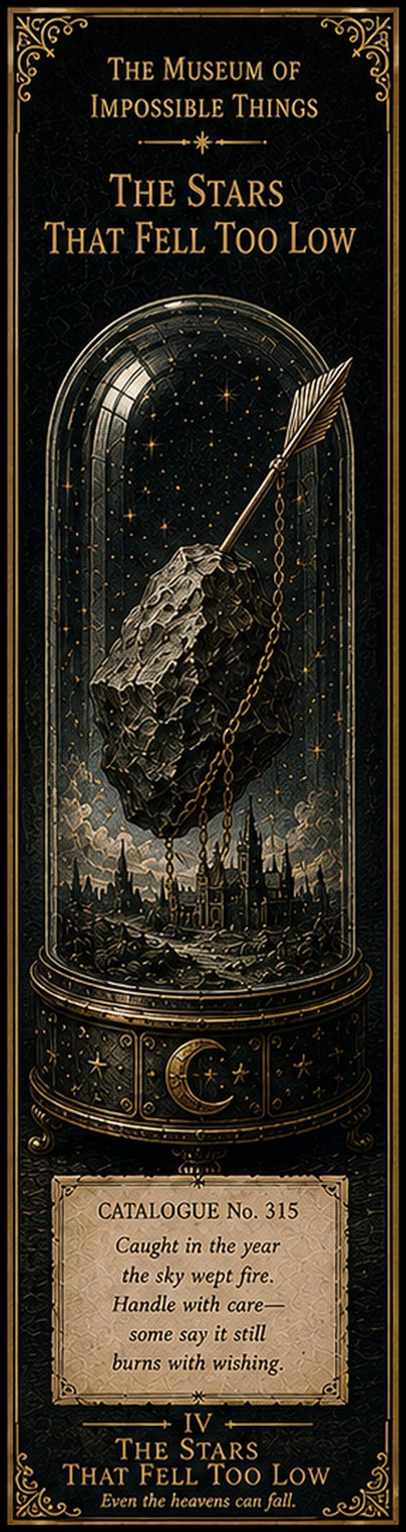 The Watcher in the Woods Printable Bookmarks | Dark Academia Gothic Aesthetic | Antique Gold Black | Mysterious Creatures | Book Lover Gifts