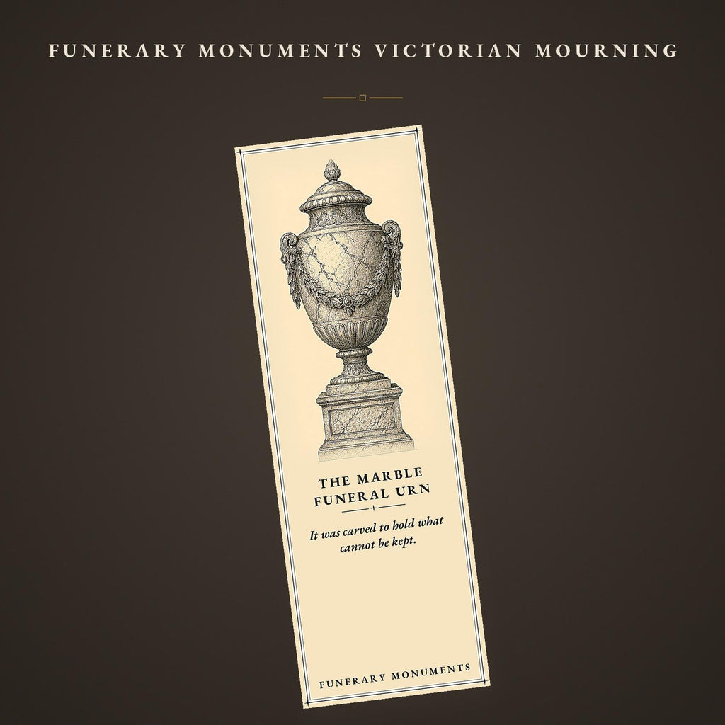 Victorian Mourning Funerary Monuments Bookmarks | Dark Academia Gothic Printables (Digital Download)
