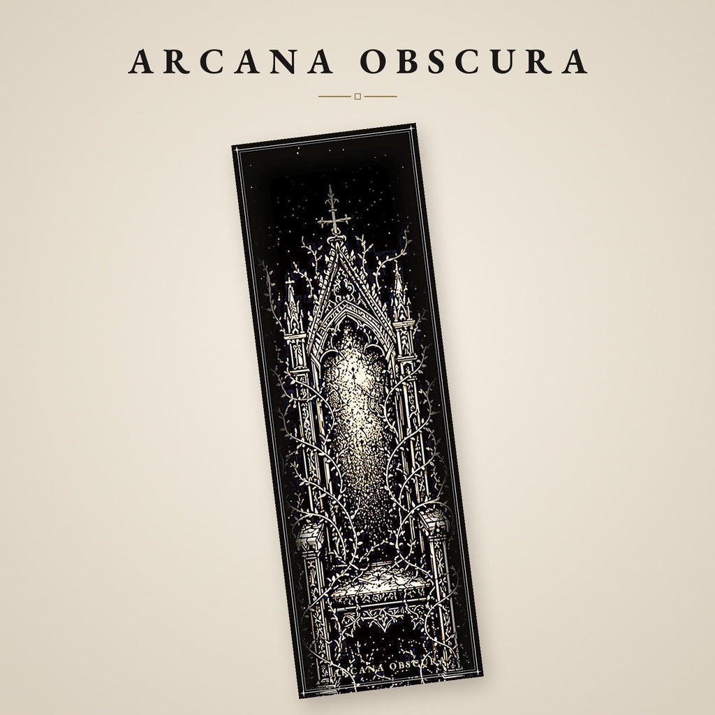 Arcana Obscura Tarot Bookmarks | Dark Academia Printable | Gold & Black Occult | Digital Download | Witchy Page Markers