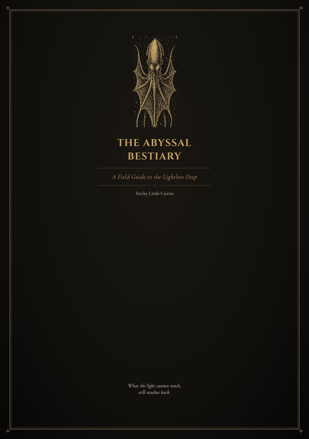 Abyssal Bestiary: Deep Sea Creatures, Dark Academia | Gothic Junk Journal Pages | Printable Insert