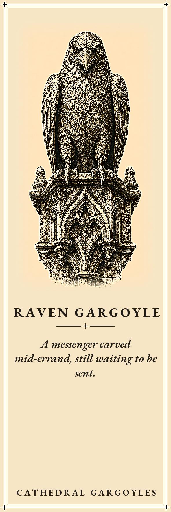 Cathedral Gargoyles The Watchers Printable Bookmarks | Dark Academia Gothic Bookmark Set | Digital Download Print & Cut