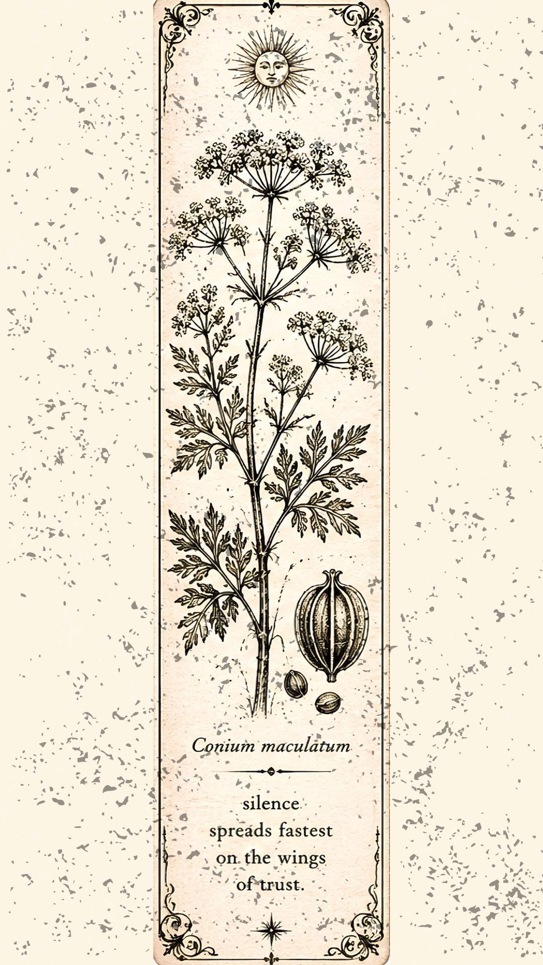 Poison Garden Phone Wallpaper Bundle | Botanical Witchy Digital Download | Dark Academia Lock Screen Set | Toxic Plant Aesthetic