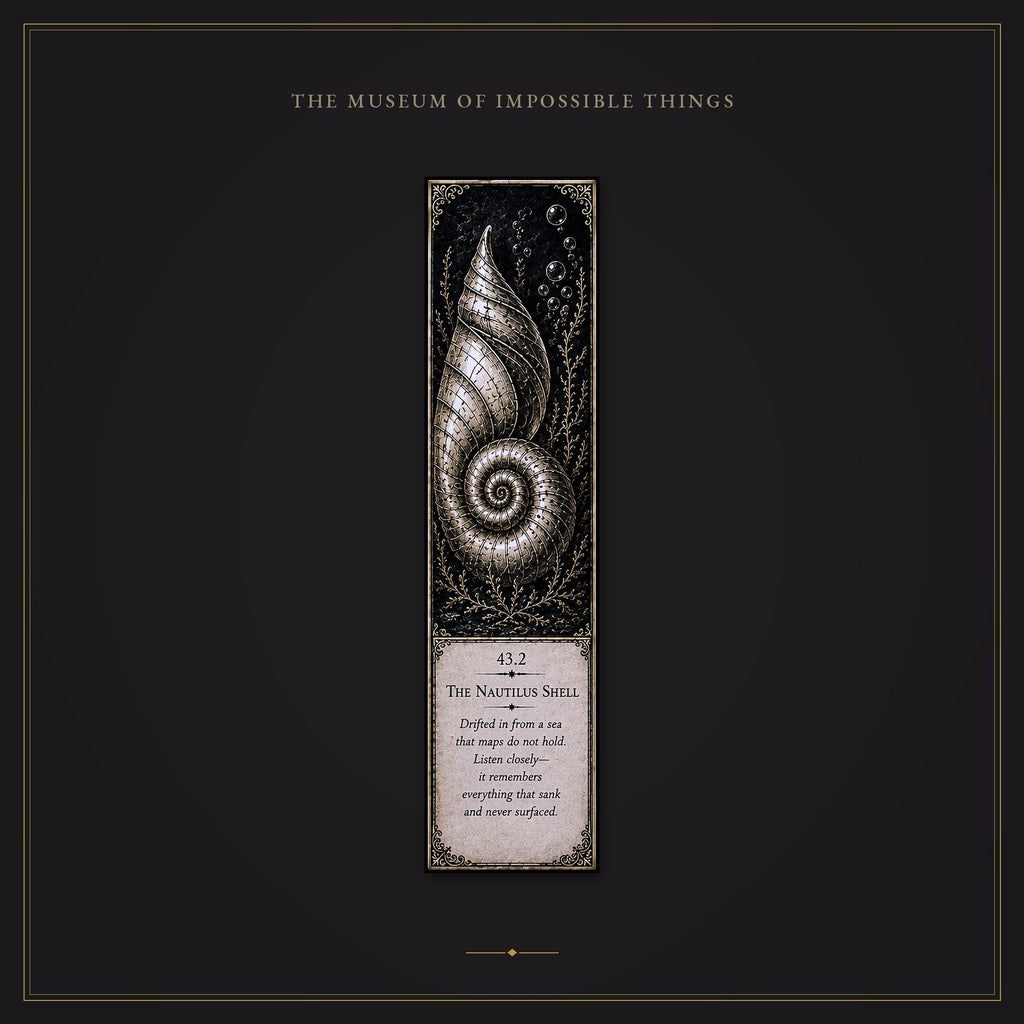 Recovered from Impossible Seas Bookmark | Dark Academia Set of 5 | Standard or Magnetic | Gothic Cabinet of Curiosities