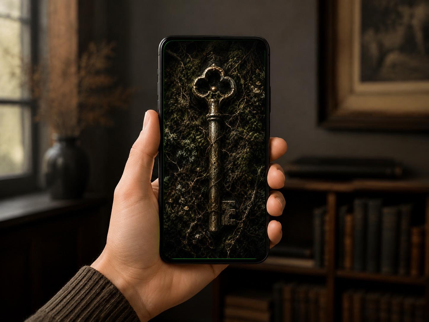 Things Beneath The Roots - Dark Goblincore Frog Wallpaper | Moody Lock Screen | Gothic Fantasy | Phone Bundle